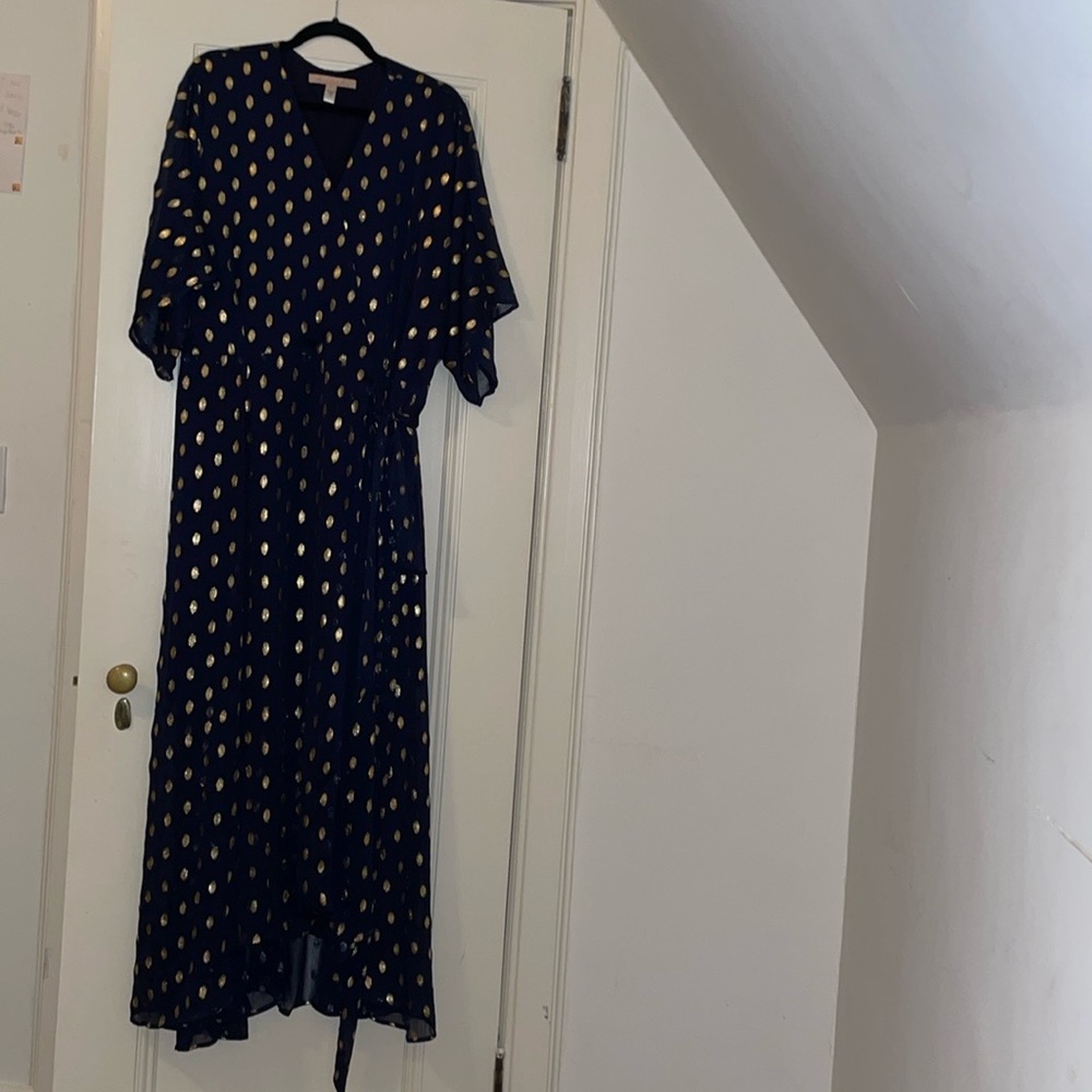 Plus size High low wrap dress